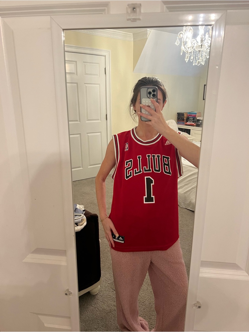 Red #1 NBA Basketball Jersey - Chicago Bulls